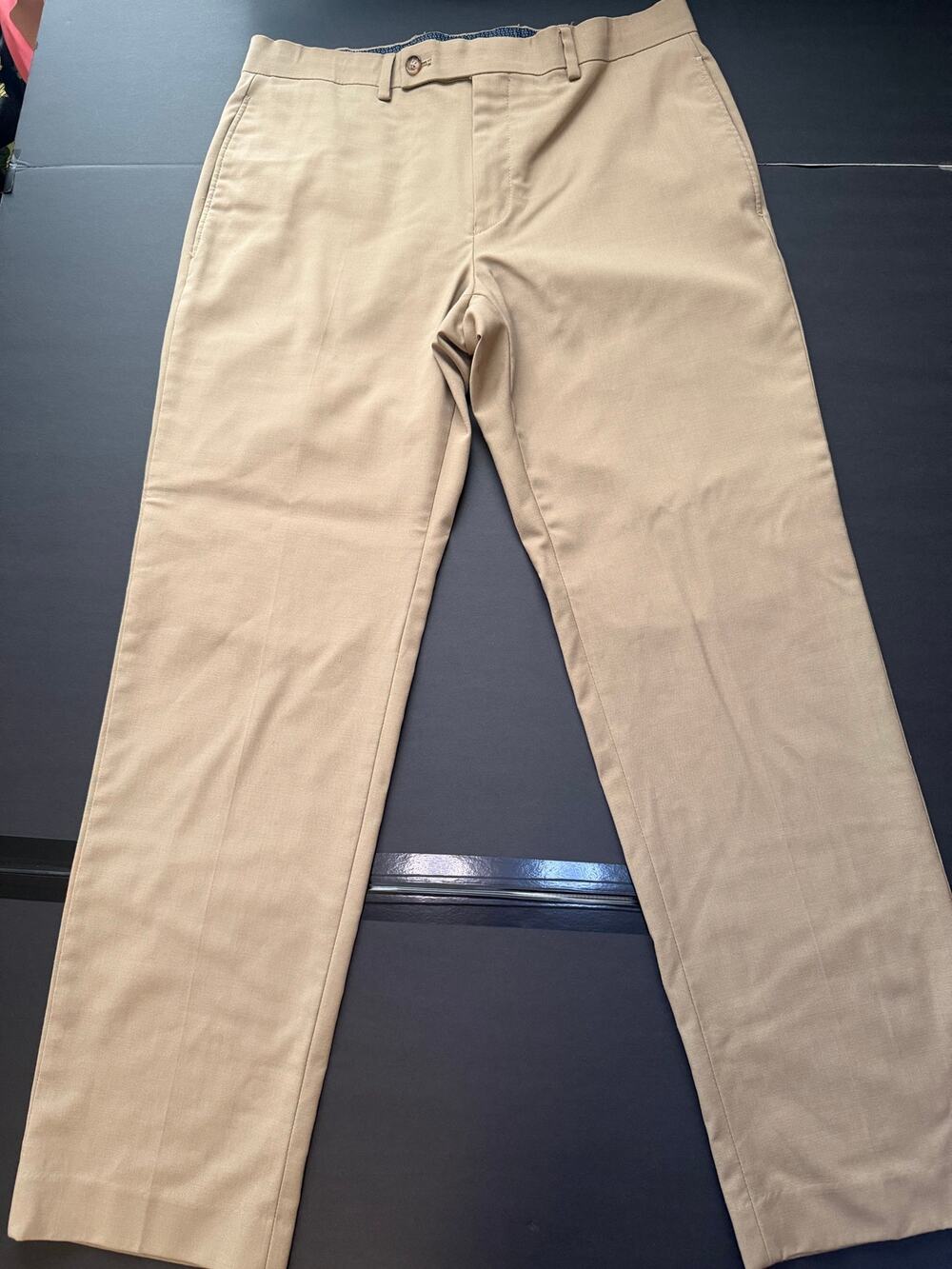Lauren Ralph Lauren Men’s 32x30 High‑Performance Wool Pants – Tan Khaki